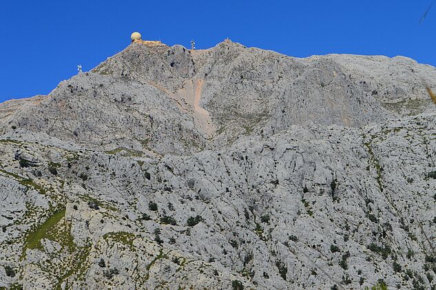 Der Gipfel des Puig de Major ist Sperrgebiet