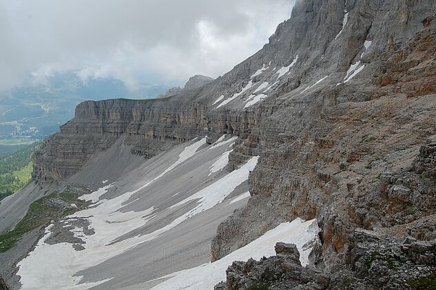 Blick bis zur Kuppe Sperone degli Orti (2.522m)