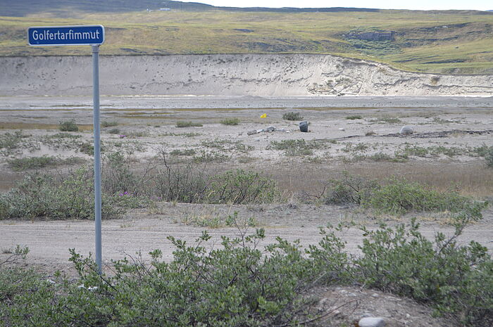 Der trostlose Golfplatz von Kangerlussuaq